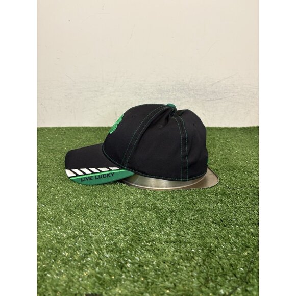 Black Clover hat cap fitted small s/m black green las vegas lighweight spandex 3 - Picture 4 of 10